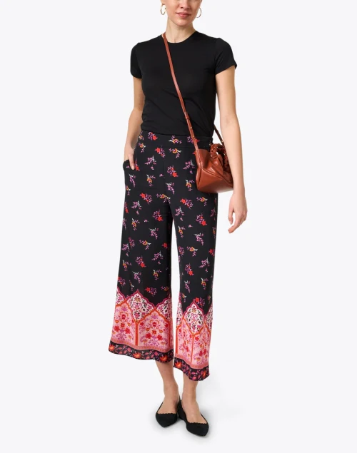 Ave Black Multi Print Pant