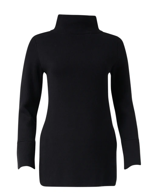 Laura Black Cotton Cashmere Tunic