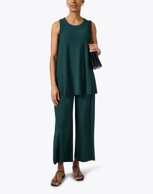 Deep Green Wide Leg Pant
