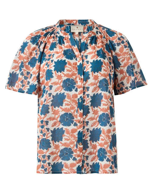 Isla Multi Print Cotton Top