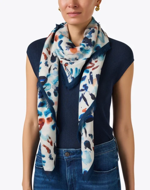 Multi Abstract Print Scarf