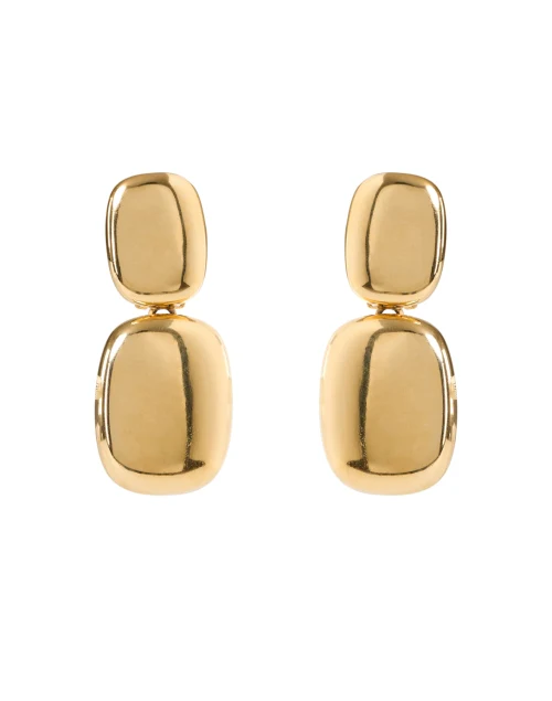 Gold Drop Clip Earrings