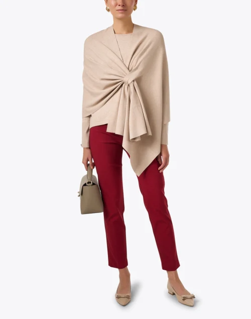Tan Wrap with Tab Closure
