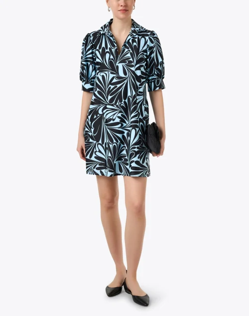 Emerson Black and Blue Print Dress