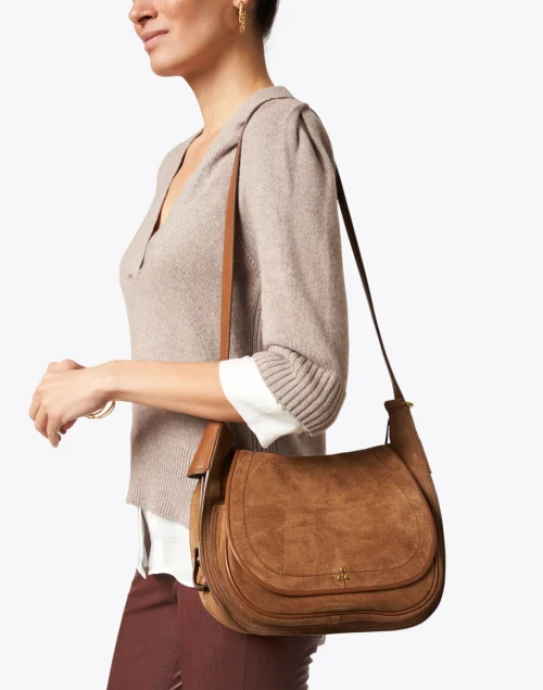Philippe Brown Suede Bag
