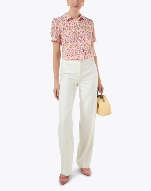 Constance Pink Print Cotton Top