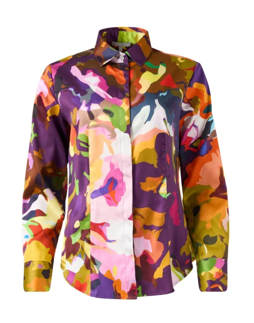 Diane Abstract Print Top