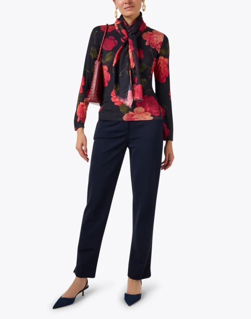 Rose Print Sweater