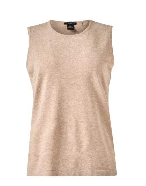 Beige Sleeveless Top