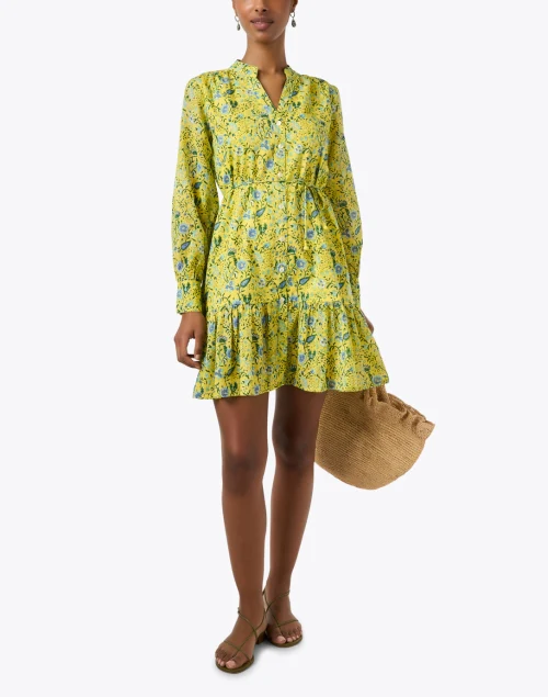 Ines Yellow Floral Print Dress