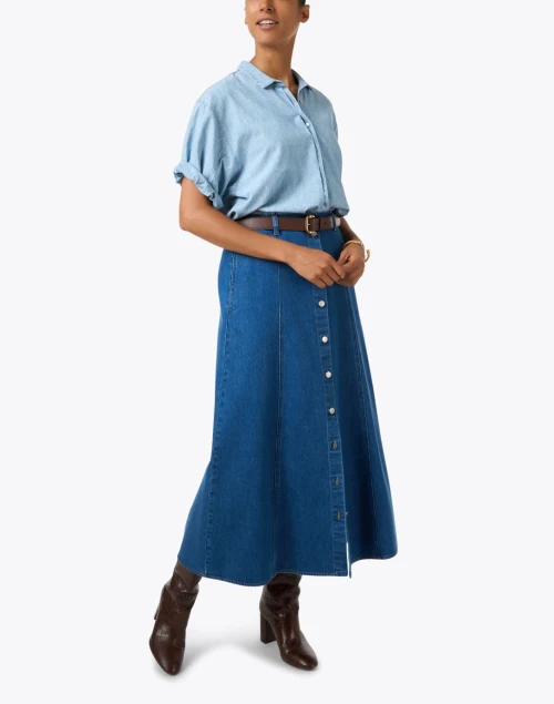 Spence Blue Denim Skirt