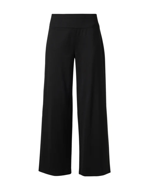 Black Ponte Wide Leg Pant