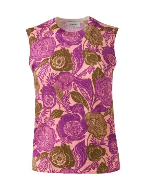 Pink Floral Wool Top