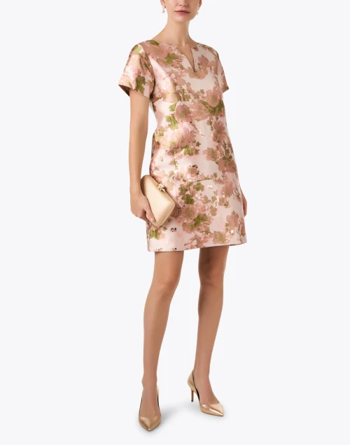 Lulu Blush Pink Jacquard Dress