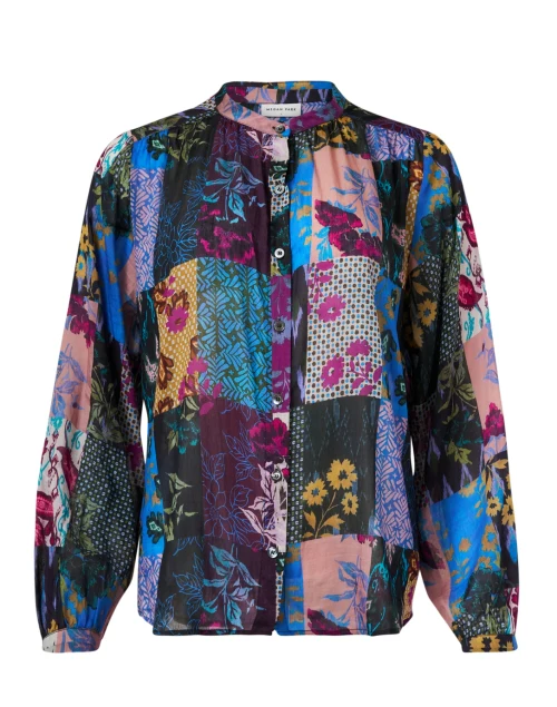 Malia Multi Patchwork Print Blouse