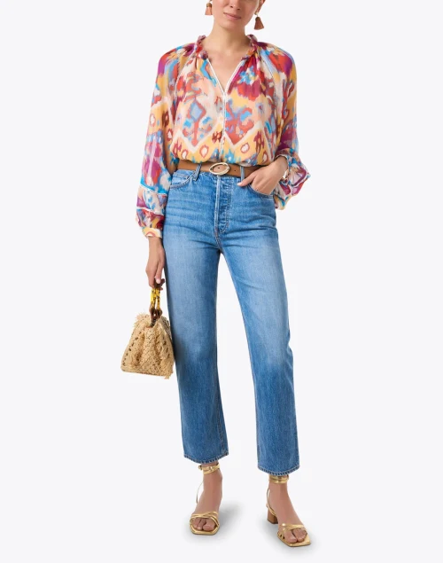 Luz Multicolor Ikat Blouse
