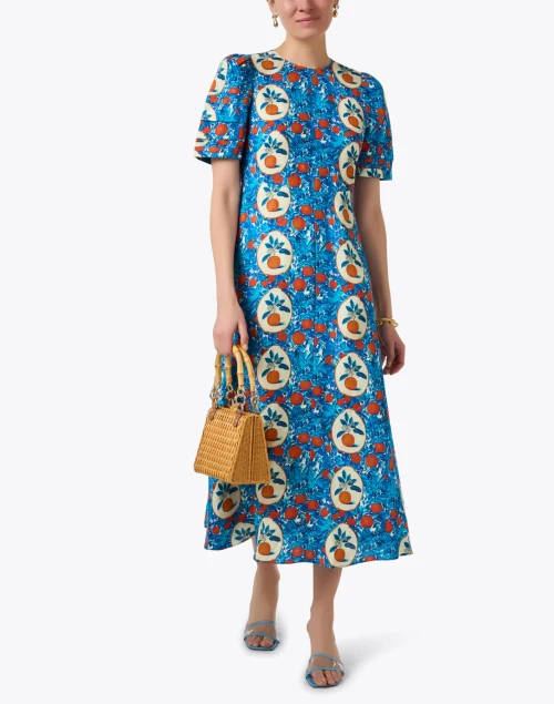 Casey Multi Orange Print Dress