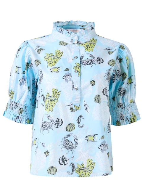 Orla Blue Reef Print Top