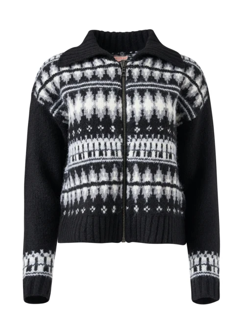 Powder Puff Black Knit Jacket