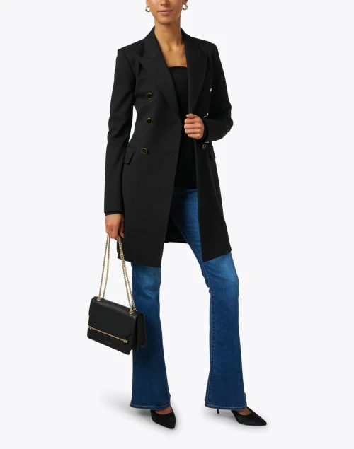 Black Double Breasted Jacket