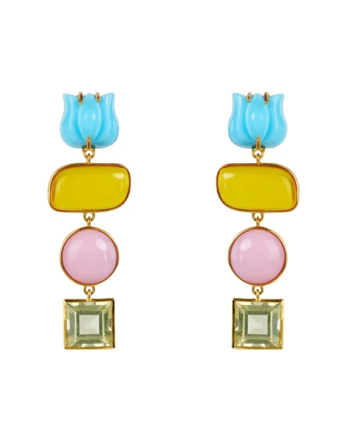 Tulip Stone Drop Earrings