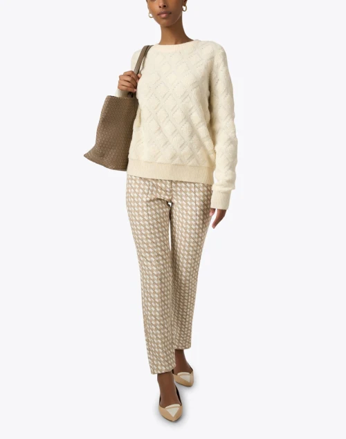Luciana Cream Wool Cashmere Sweater