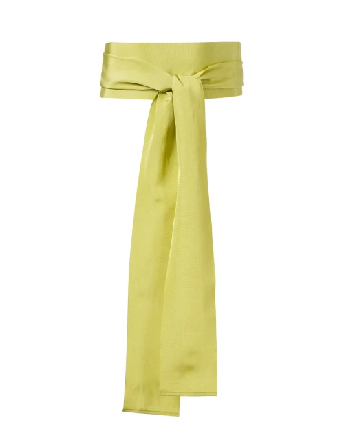 Lime Green Wide Ribbed Belt