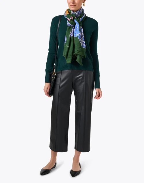Chiara Black Vegan Leather Pant