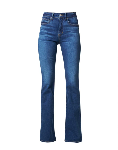 Beverly Bright Blue High Rise Flare Stretch Jean