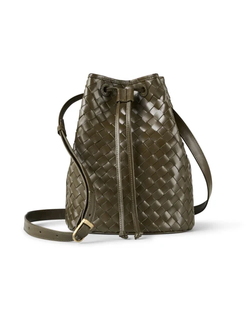 Adele Olive Green Bucket Bag