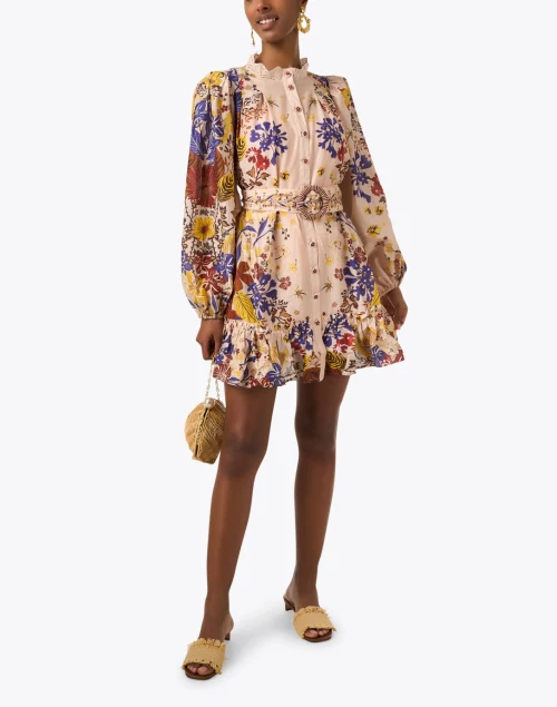 Pink Multi Floral Print Dress