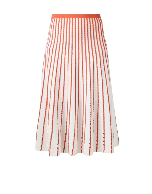 Colton Pinstripe Coral Knit Skirt
