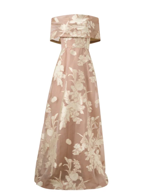 Deedie Beige Embroidered Dress