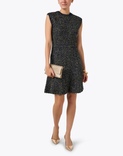 Multi Tweed Fit and Flare Dress