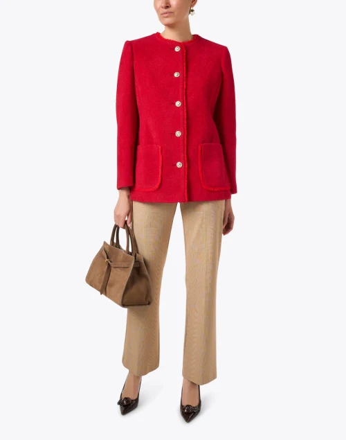 Rita Red Tweed Jacket