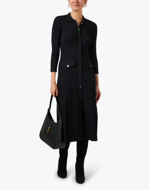 Nyla Black Knit Dress