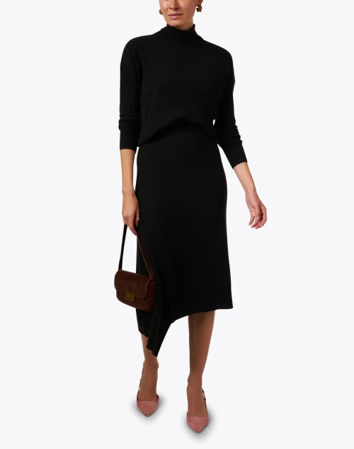 Verna Dark Brown Knit Skirt