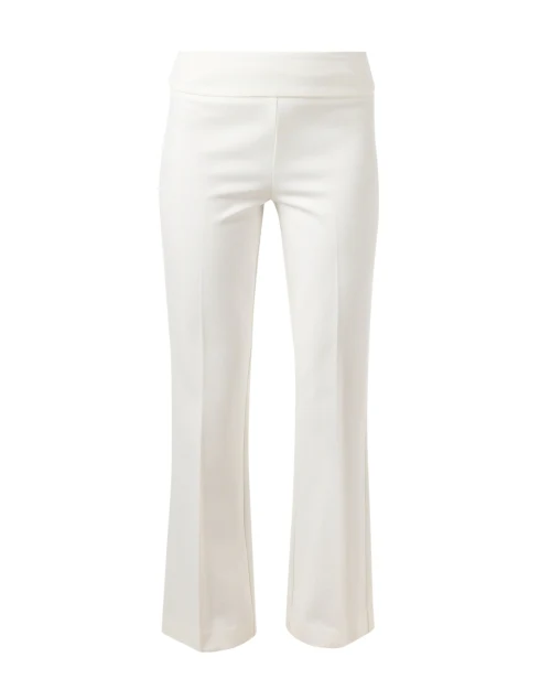 White Ponte Flare Pant
