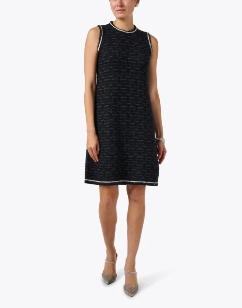 Black and White Tweed Dress