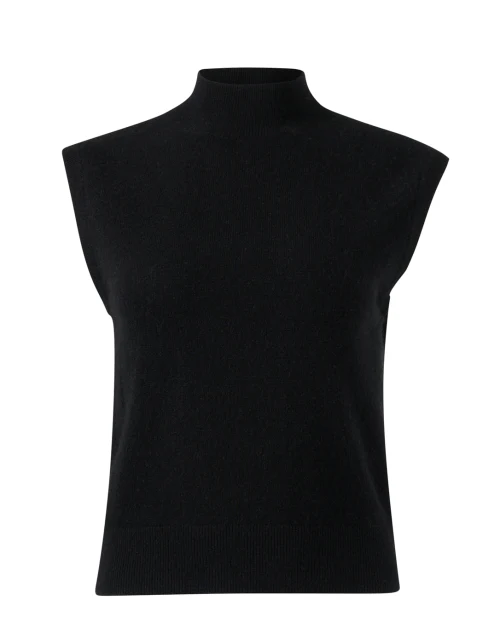 Black Cashmere Sleeveless Sweater