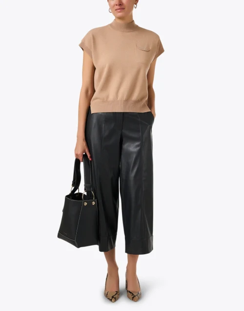 Brown Wool Silk Cashmere Sweater