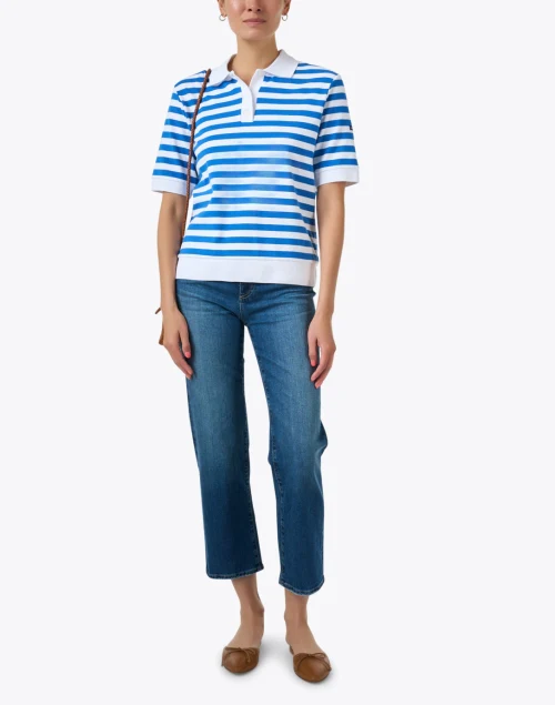 Brinley Blue Straight Leg Ankle Jean