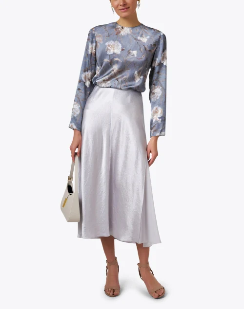 Silver Slip Skirt