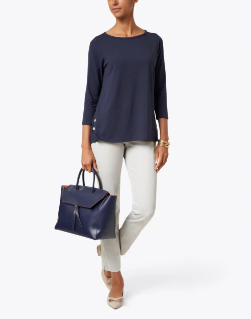 Jerry Dove Grey Stretch Cotton Pant