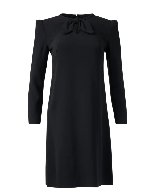 Velma Black Stretch Crepe Dress