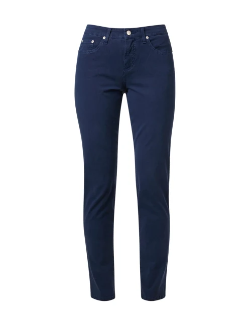 Navy Stretch Cotton Twill Jean