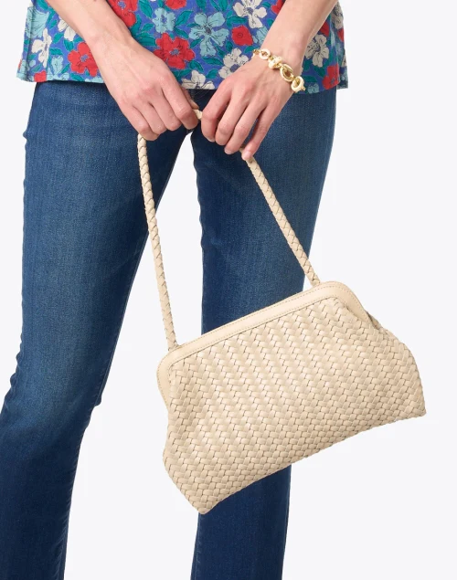 Le Sac Cream Shoulder Bag