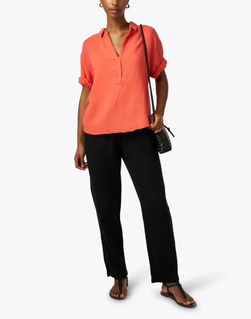 Brinkley Black Gauze Pant