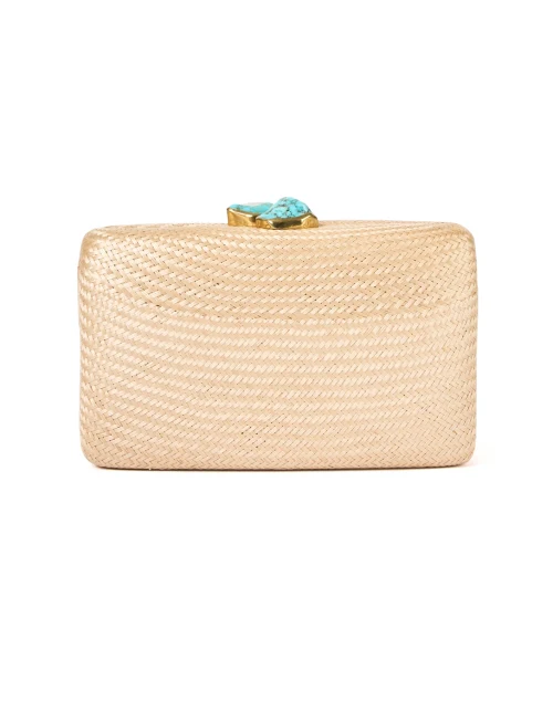 Jen Natural Straw Clutch