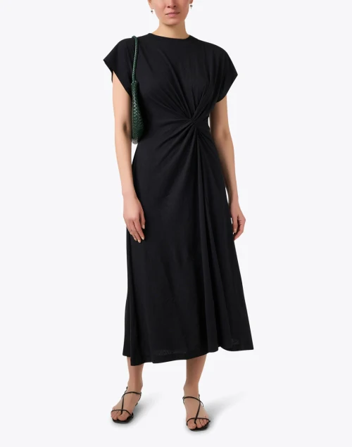 Volta Black Cotton Dress